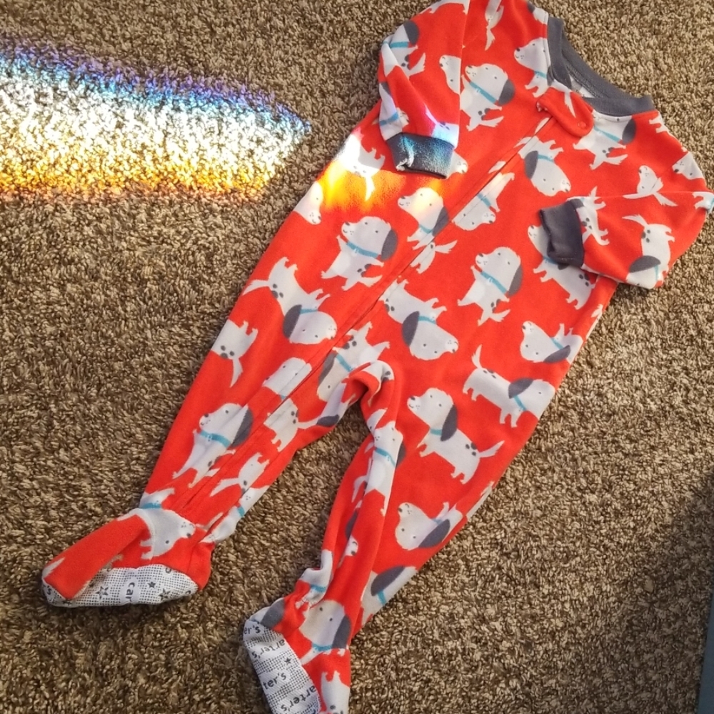 Carter's Boys Fleece Footed Pajamas 12 Months